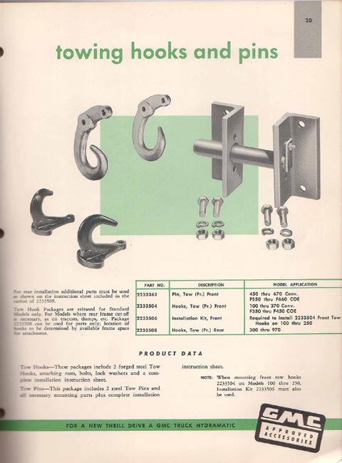 1956 GMC Accesories Brochure Page 15